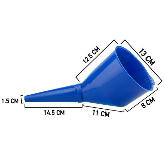 Angled Car Fuel Funnels with Filter (Red and Blue) Car Fuel Funnel Car Accessory