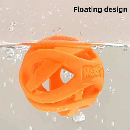 Indestructible Dog Chew Ball for Teething Puppies Floating Rubber Teeth Cleaning Fetch Toy for Small Medium Dogs Pool Play