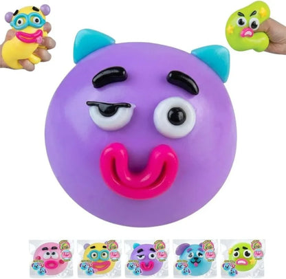 DIY Smushers Squishy Dog Face Swap Soft Moldable Cute Slow Rise Squeeze Toy for Relaxing Sensory Play