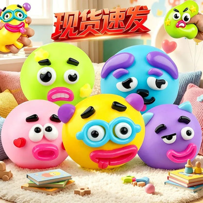 DIY Smushers Squishy Dog Face Swap Soft Moldable Cute Slow Rise Squeeze Toy for Relaxing Sensory Play