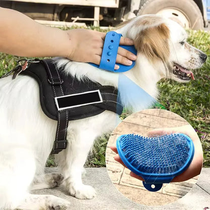 Cat Dog Bath Brush Grooming Brush Massage Brush Pet Itch Reliever Wall Table Leg Scratch Strap Play Toy For Pet Boredom Relief