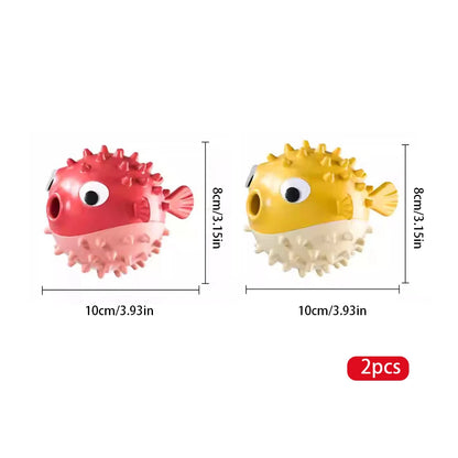 Bouncing Fish Dog Toys Relieve Boredom Molar Bite Resistant Missing Food Speak Out Elasticity Dog Play Cute Puzzle Fish Toy