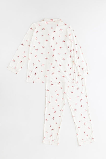 Adult COZY Rosy Ribbon Pyjamas