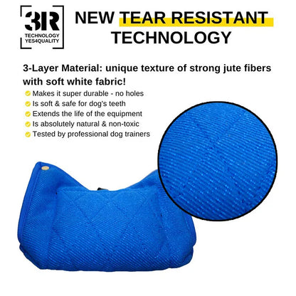Dog Bite Pillow High Quality Jute Training Biting Sleeves Sturdy Interactive Play Tug of Dogs Toy Tear Resistant for Pet Toys