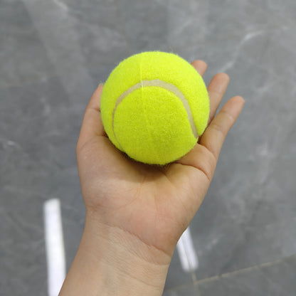 Interactive Striped Rubber Tennis Dog Chew Toy - High Elasticity Battery-Free Play Ball, for Small Dogs Outdoor Play ﻿