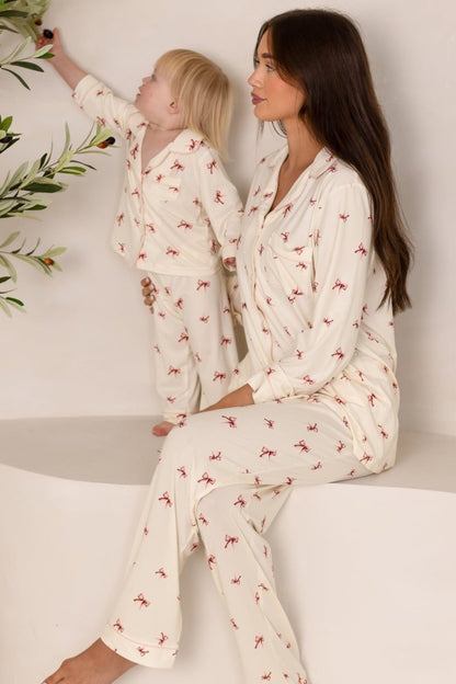 Adult COZY Rosy Ribbon Pyjamas