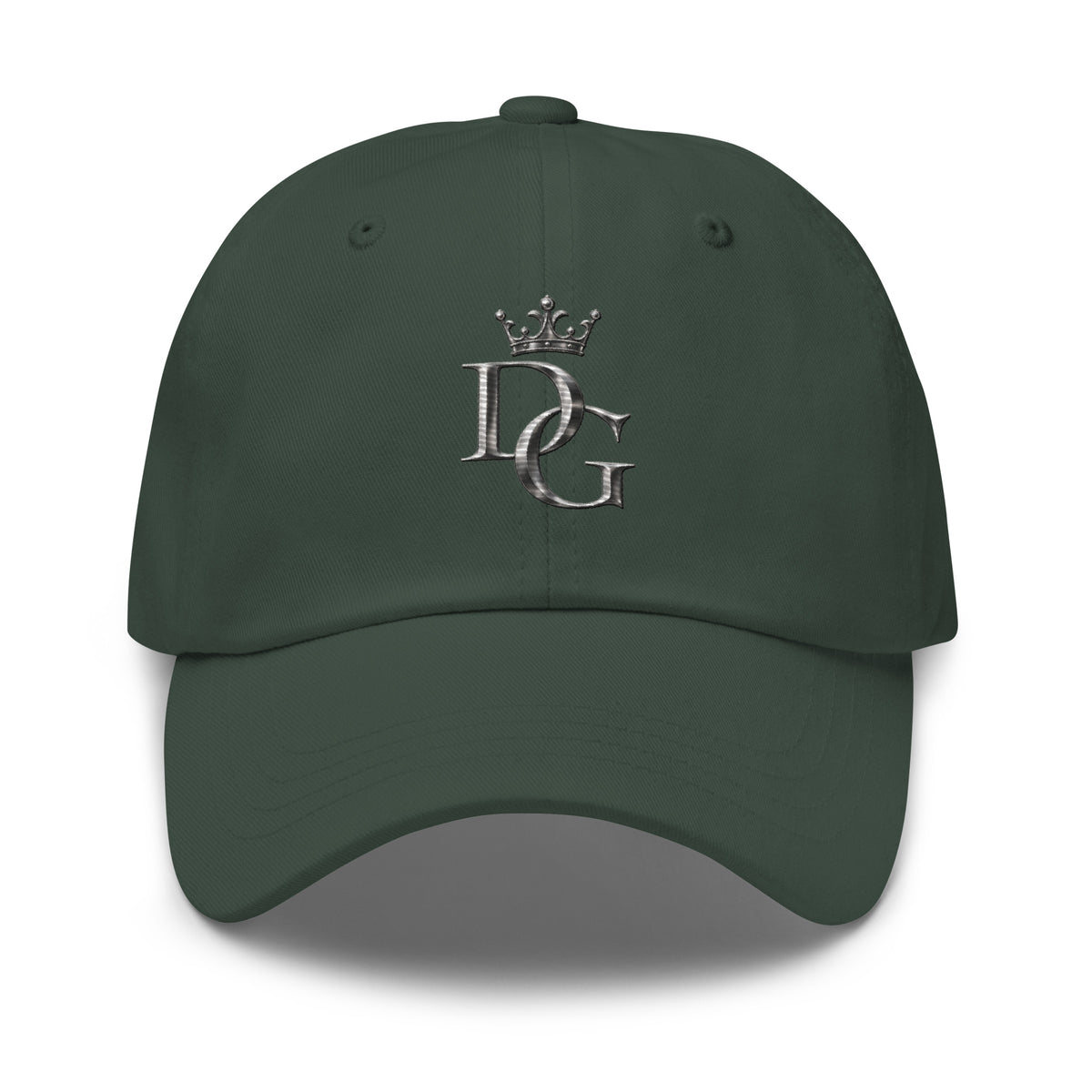 Classic Embroidered Cotton Dad Hat, in Multicam Black, front view