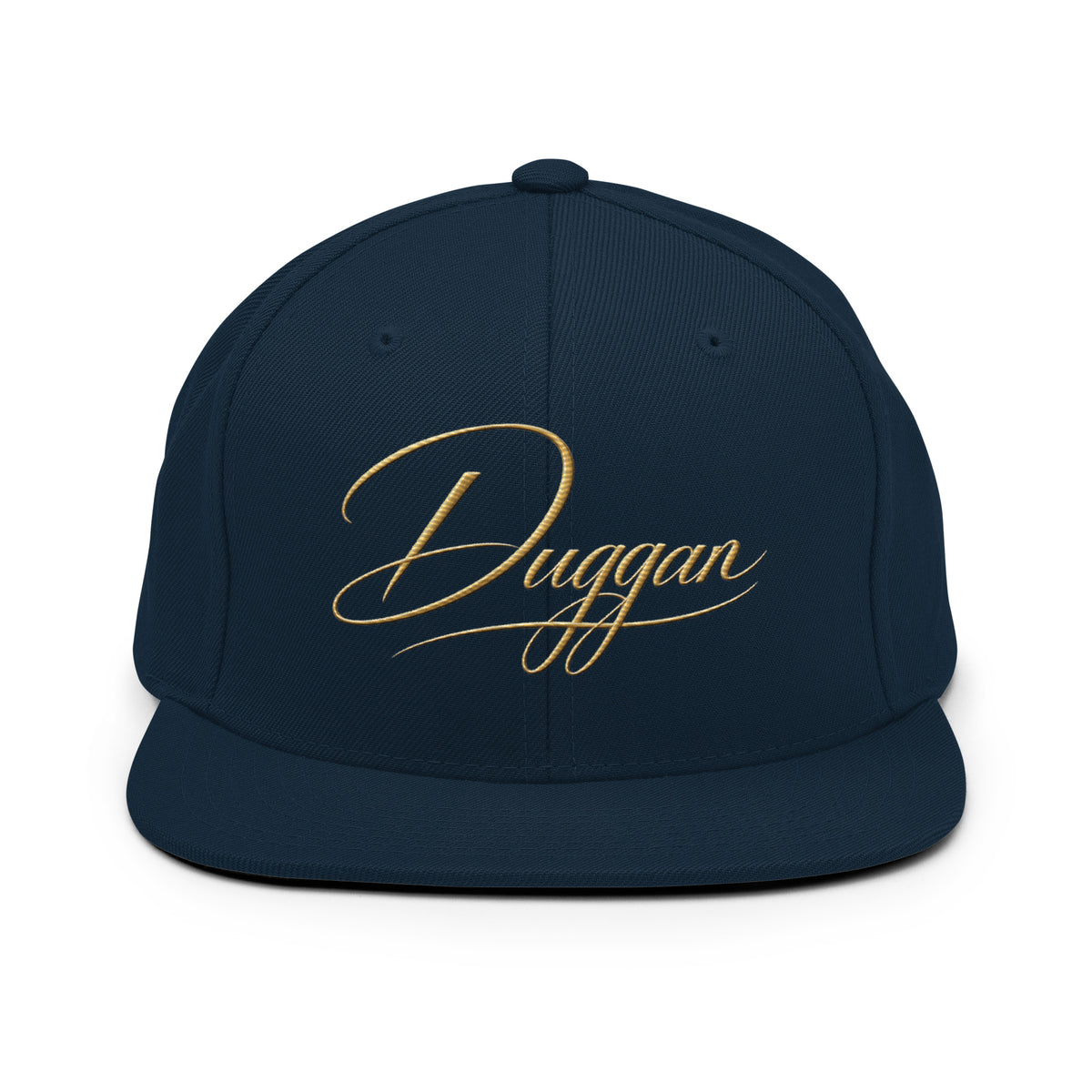 Classic Embroidered Snapback Cap, in Dark Navy, front view