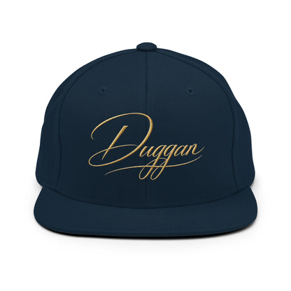 Classic Embroidered Snapback Cap, in Dark Navy, front view