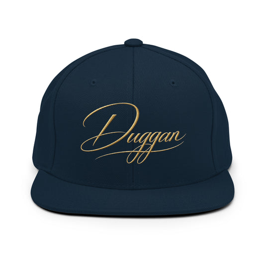 Classic Embroidered Snapback Cap, in Dark Navy, front view