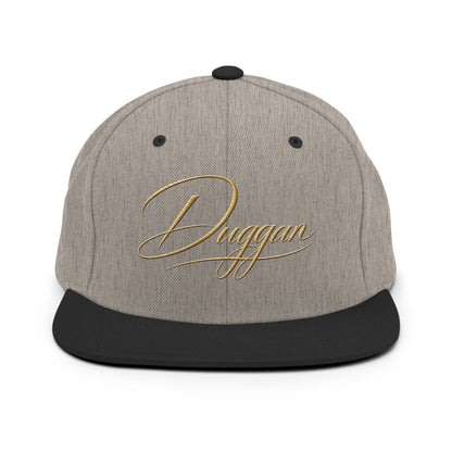 Classic Embroidered Snapback Cap, in Heather Black, front view
