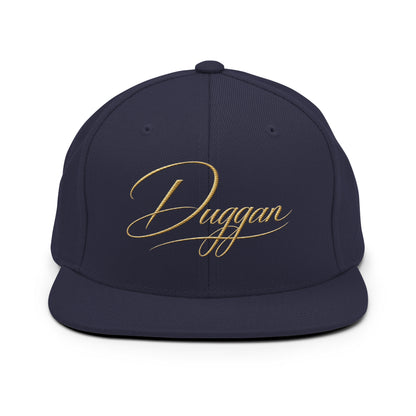 Classic Embroidered Snapback Cap, in Navy, front view