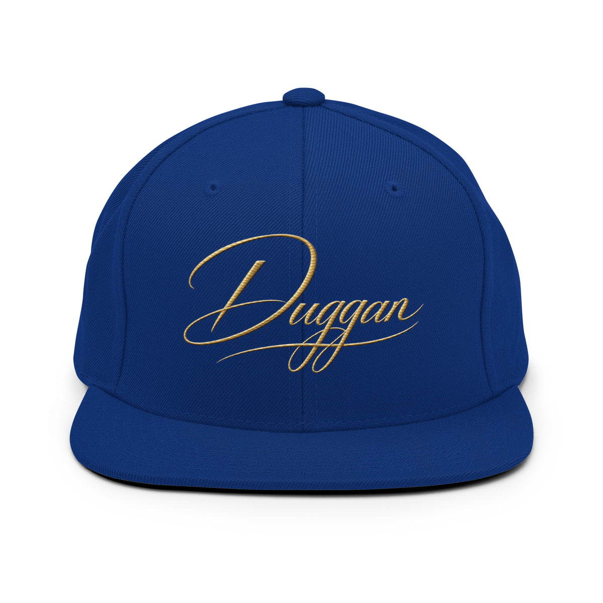 Classic Embroidered Snapback Cap, in Royal Blue, front view