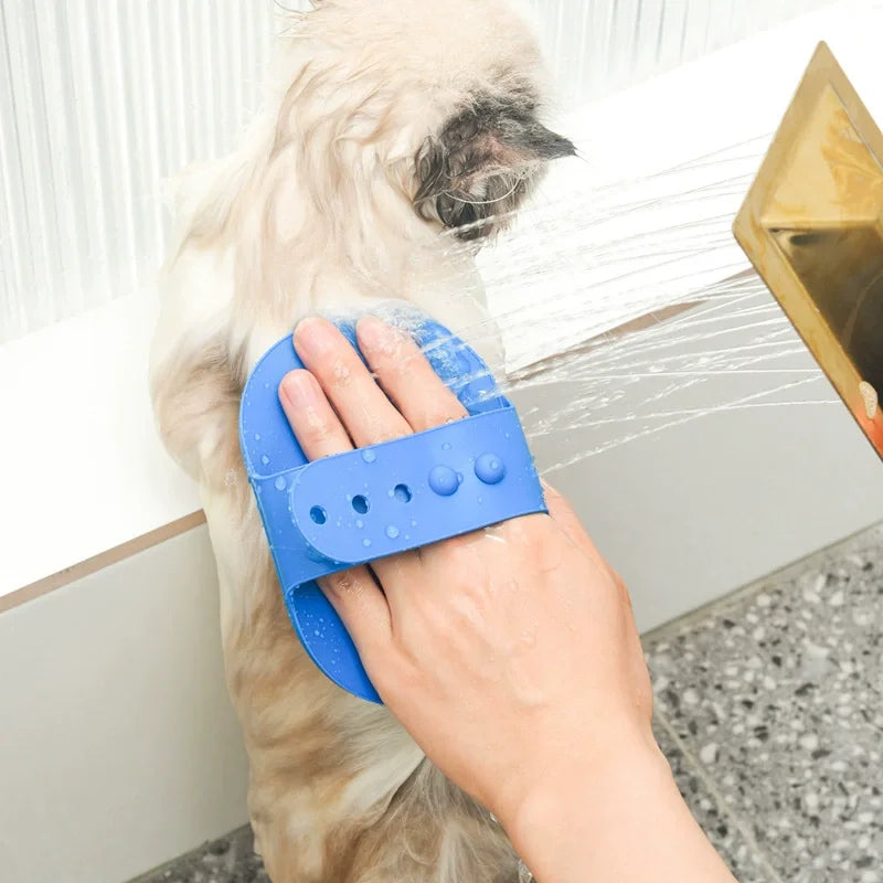 Cat Dog Bath Brush Grooming Brush Massage Brush Pet Itch Reliever Wall Table Leg Scratch Strap Play Toy For Pet Boredom Relief