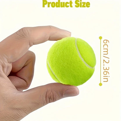 Interactive Striped Rubber Tennis Dog Chew Toy - High Elasticity Battery-Free Play Ball, for Small Dogs Outdoor Play ﻿