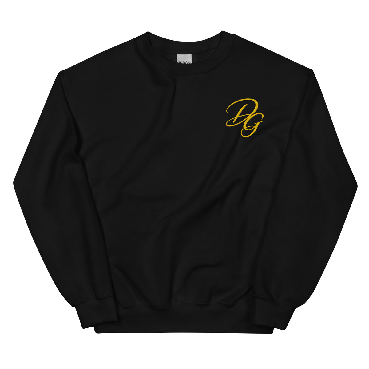Premium Unisex Crewneck Sweatshirt, in Black, front view