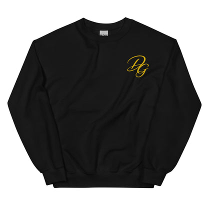 Premium Unisex Crewneck Sweatshirt, in Black, front view