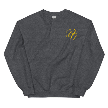 Premium Unisex Crewneck Sweatshirt, in Dark Heather, front view