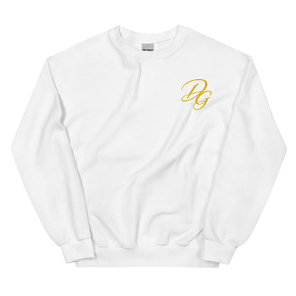 Premium Unisex Crewneck Sweatshirt, in White, front view