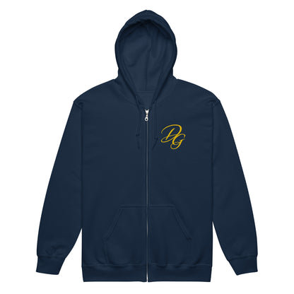 Premium Heavy Blend Zip Hoodie, in Navy, front view