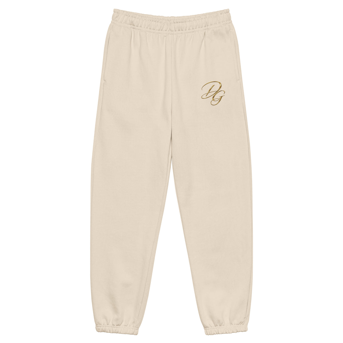 Unisex Heavyweight Sweatpants, in Dust, front view