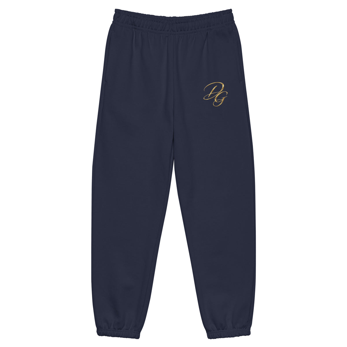 Unisex Heavyweight Sweatpants, in Navy, front view